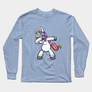 Dabbing Unicorn Long Sleeve T-Shirt